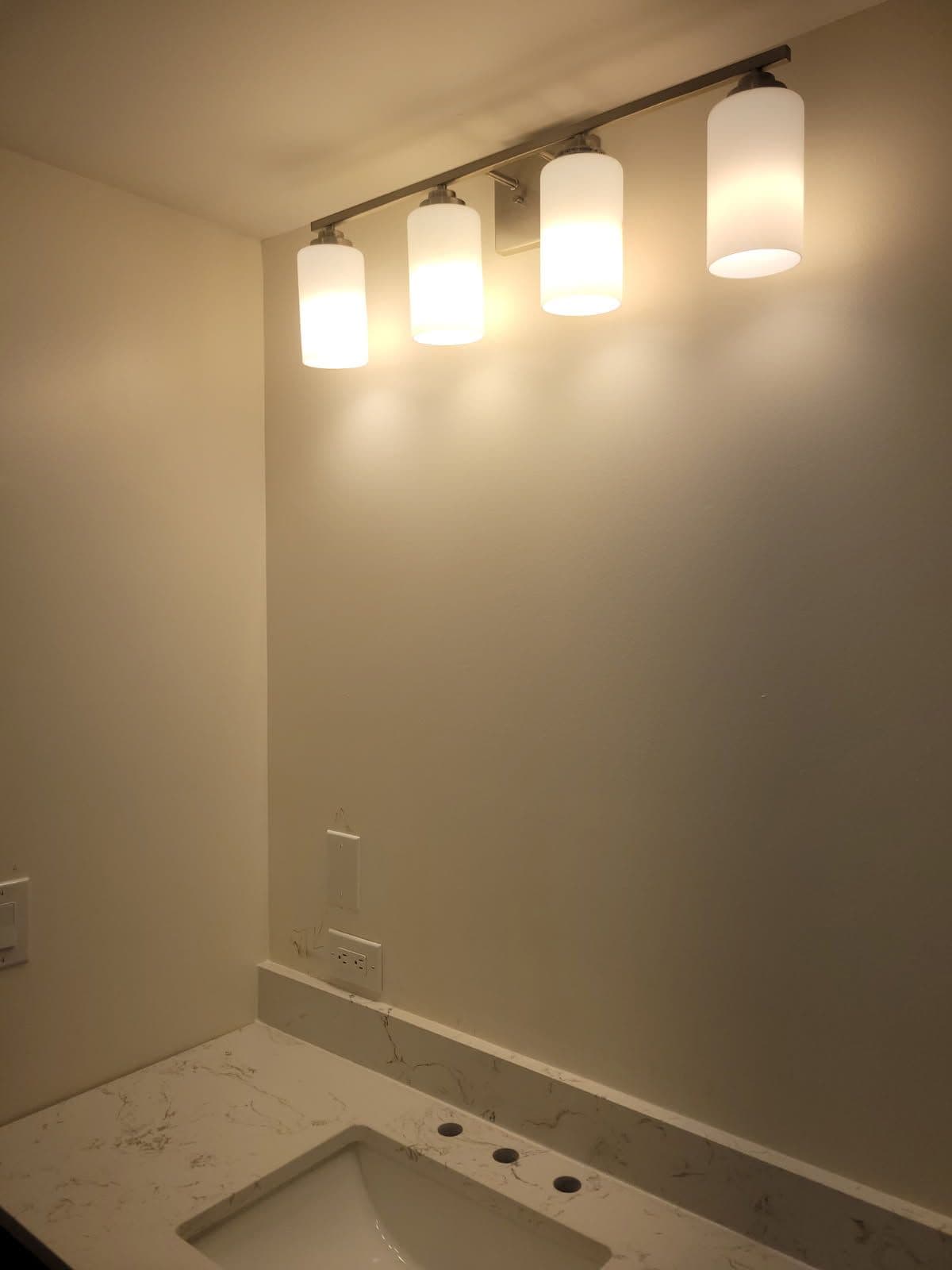 Gallery photos for Elegant Bathroom Lighting Transformation in Seattle: Image #1
