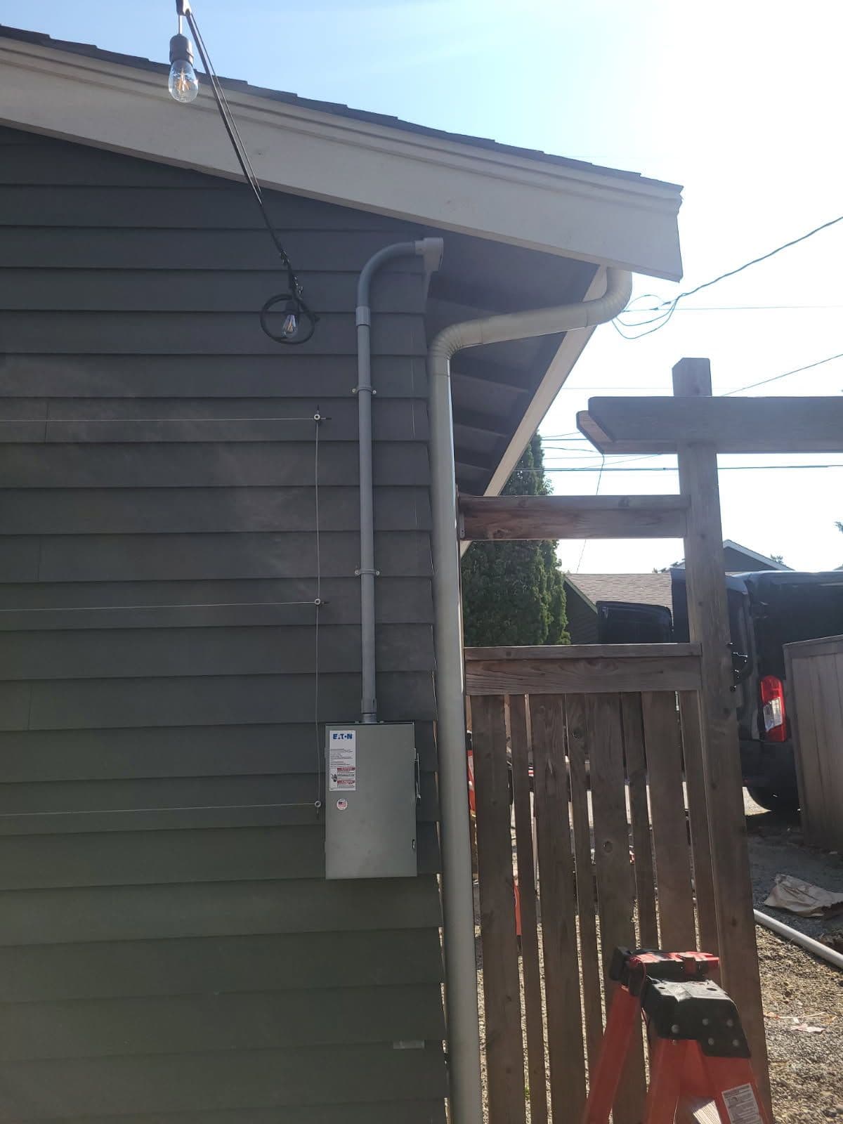 Project West Seattle Outdoor Sauna Power Setup image