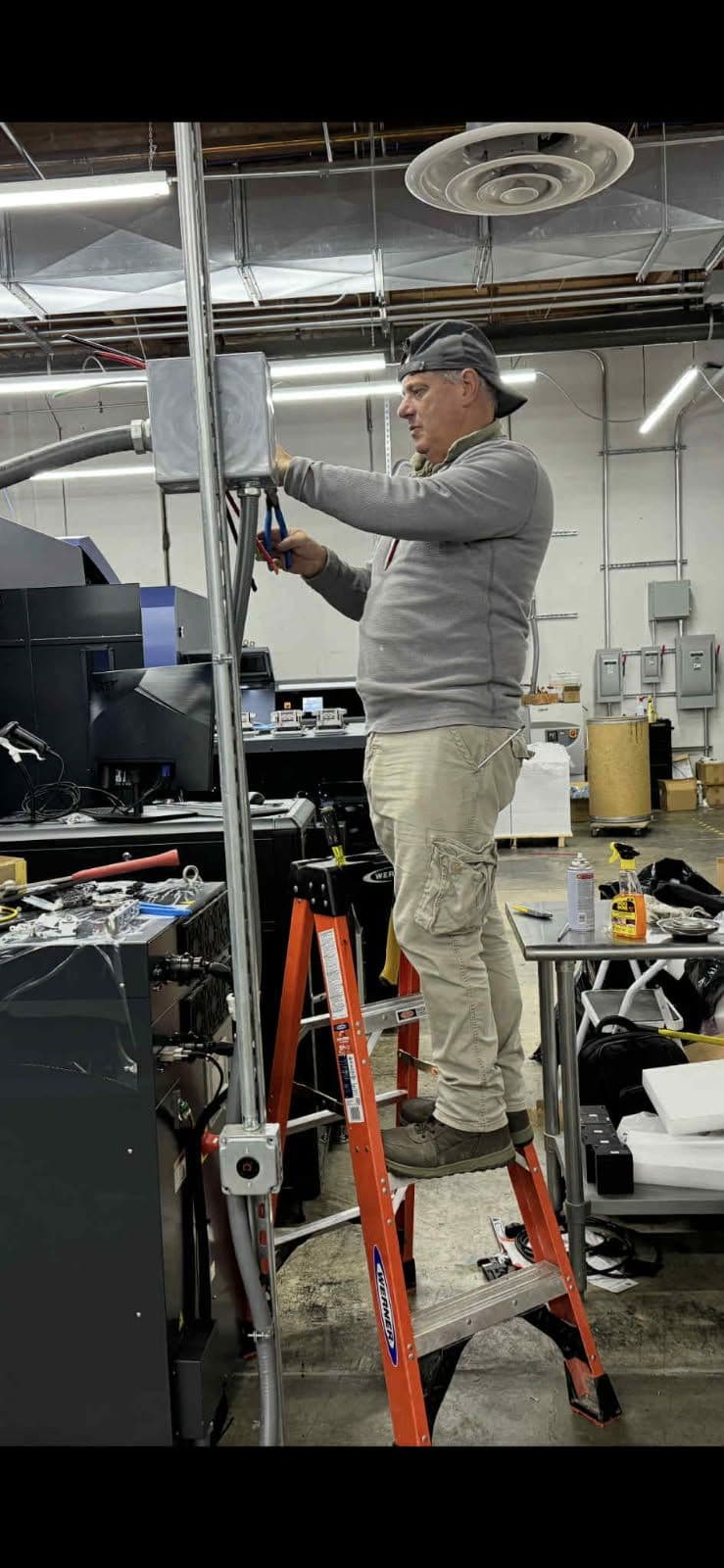 60 Amp Circuit Installation at Woodinville Printing Facility image