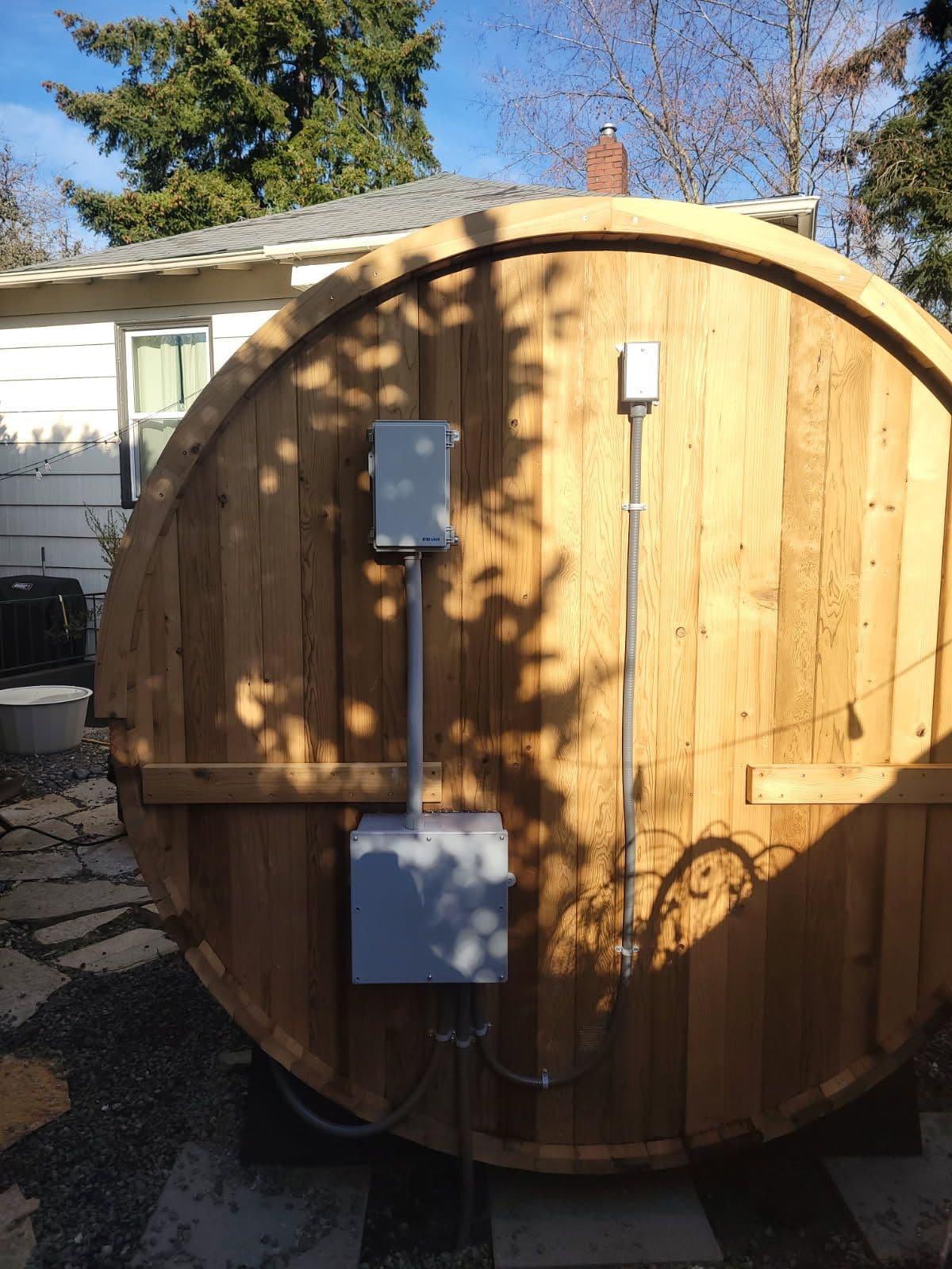 50 Amp Circuit Installation for Backyard Sauna in South Seattle image